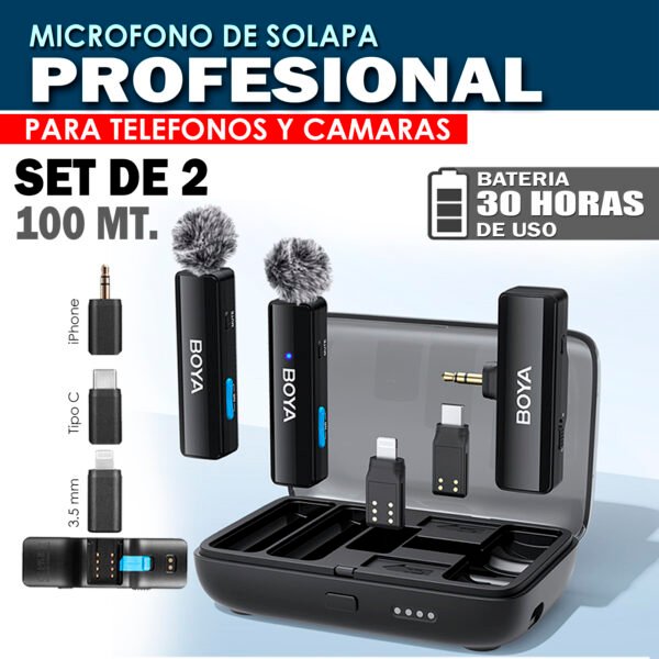 MICROFONO INALÁMBRICO PROFESIONAL BOYA