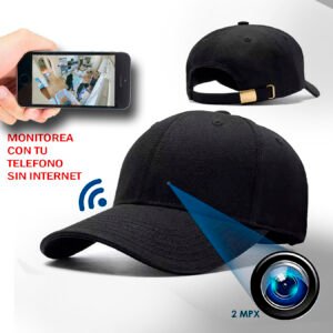 GORRA CON CAMARA OCULTA WIFI