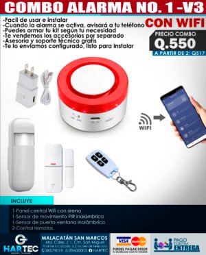 Combo 2 Kit de Alarma para Casa con instalación Quito