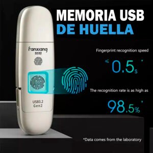 MEMORIA USB CON HUELLA DACTILAR 256GB/512GB/1TB