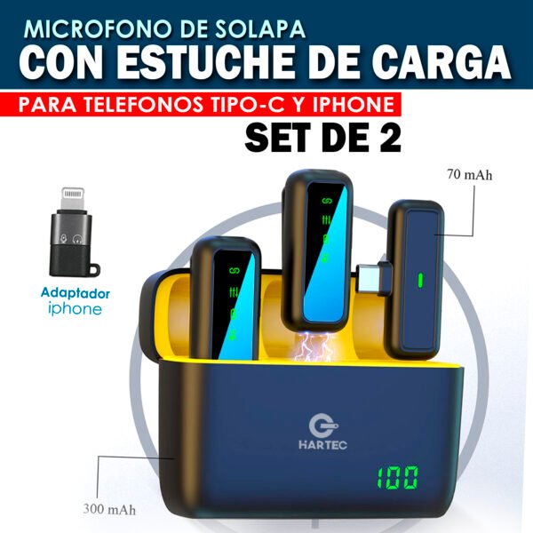 MICROFONO CON ESTUCHE DE CARGA