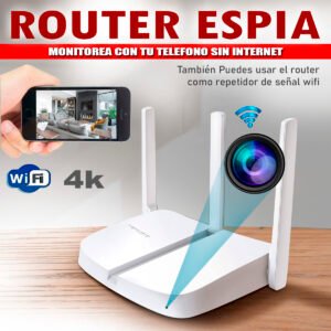 ROUTER CON CAMARA ESPIA WIFI