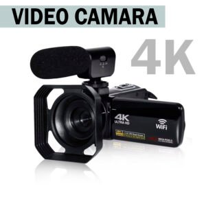 CAMARA DE VIDEO 4K ULTRA HD CON ZOOM DIGITAL 18X