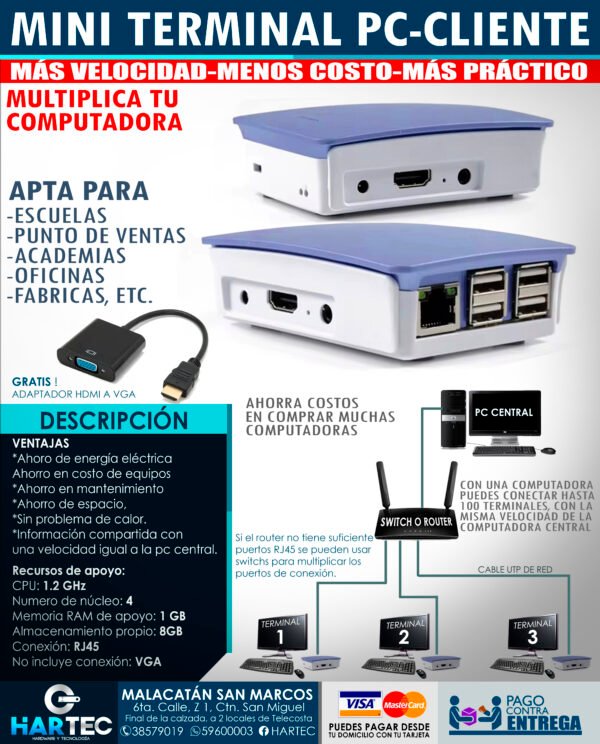 MINI TERMINAL PARA PC V2