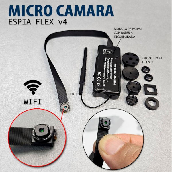 MICRO CAMARA ESPIA FLEXIBLE WIFI V4