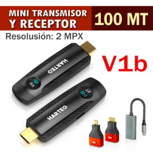 MINI TRANSMISOR Y RECEPTOR HDMI 100MT -V1b