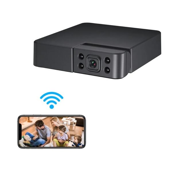 MINI CAMARA CON LENTE GIRATORIO Y VISION NOCTURNA WIFI 2MPX.