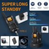 WALKIE-TALKIES DE LARGO ALCANCE, IMPERMEABLE IP67 DE 2W. 10KM GASWEI - Imagen 4
