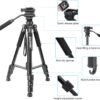 TRIPODE PROFESIONAL PARA CAMARAS Y TELEFONOS 2 EN 1. 170CM. ZOMEI - Imagen 8