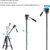 TRIPODE PROFESIONAL PARA CAMARAS Y TELEFONOS 2 EN 1. 170CM. ZOMEI - Imagen 6