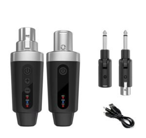 ADAPTADOR INALAMBRICO PARA MICROFONOS E INSTRUMENTOS MUSICALES 30 A 50 MTS.
