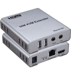 EXTENSOR USB,HDMI, AUDIO PARA PC/DVR/MONITOR 60MT, CONEXIÓN RJ45