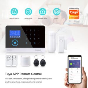 COMBO DE ALARMA SMART V2 CON PANTALLA LCD Y TECLADO