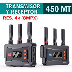 TRANSMISOR Y RECEPTOR HDMI INALÁMBRICO, SALIDA DUAL, 4K, 450MT/1500FT /MULTICANAL
