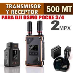 TRANSMISOR Y RECEPTOR DE VIDEO INALÁMBRICO,PARA DJI OSMO POCKET3/4, 4K, 450MT/1500FT /MULTICANAL