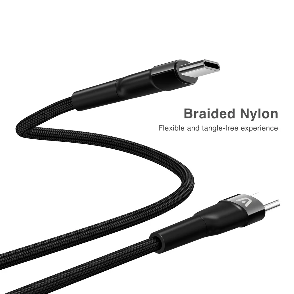 Cable USB-C a USB-C de 100 W, trenzado de nailon Dura Speed, 3 m/10 pies. - Imagen 4