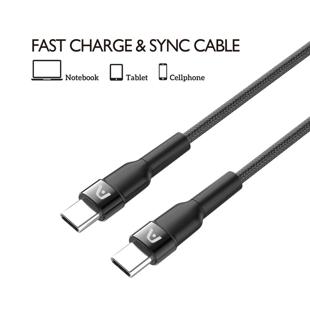 Cable USB-C a USB-C de 100 W, trenzado de nailon Dura Speed, 3 m/10 pies. - Imagen 5