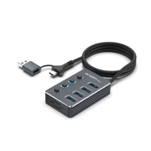HUB USB A+C CON INTERRUPTORES 4 PUERTOS USB 3.0 ARGOM