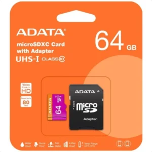 MEMORIA MICROSD CLASE 10 64 GB ADATA