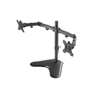 SOPORTE DE ESCRITORIO PARA 2 MONITORES SOPORTA HASTA 32'' UNNO TM8001BK