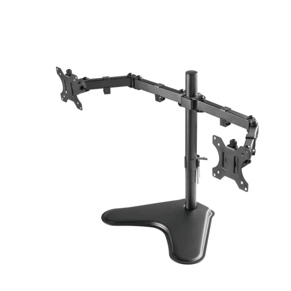 SOPORTE DE ESCRITORIO PARA 2 MONITORES SOPORTA HASTA 32'' UNNO TM8001BK
