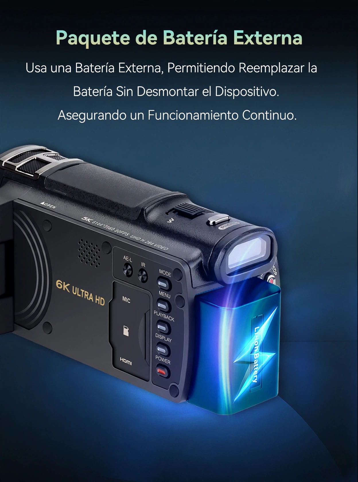 CAMARA DE VIDEO 6K CON ZOOM OPTICO 12X / 40X HÍBRIDA CON VISION INFRAROJO - Imagen 17