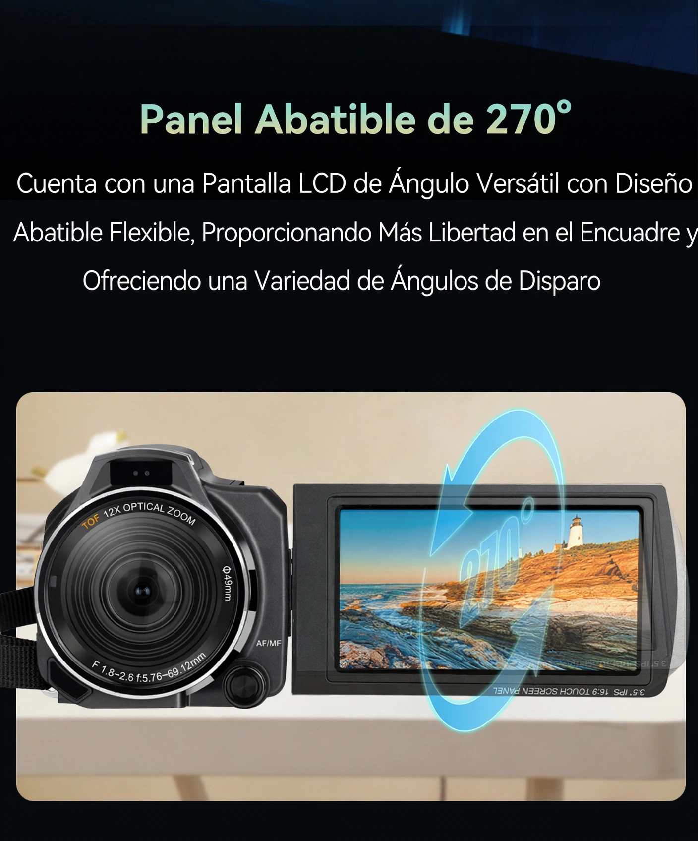 CAMARA DE VIDEO 6K CON ZOOM OPTICO 12X / 40X HÍBRIDA CON VISION INFRAROJO - Imagen 18