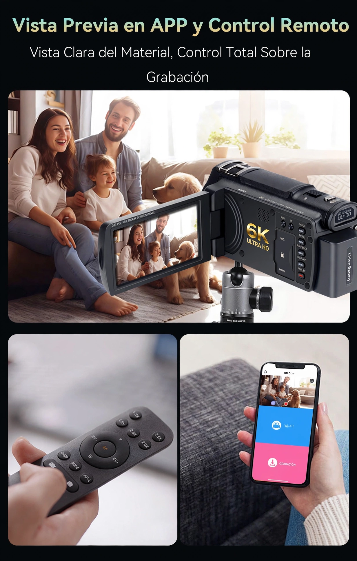 CAMARA DE VIDEO 6K CON ZOOM OPTICO 12X / 40X HÍBRIDA CON VISION INFRAROJO - Imagen 19