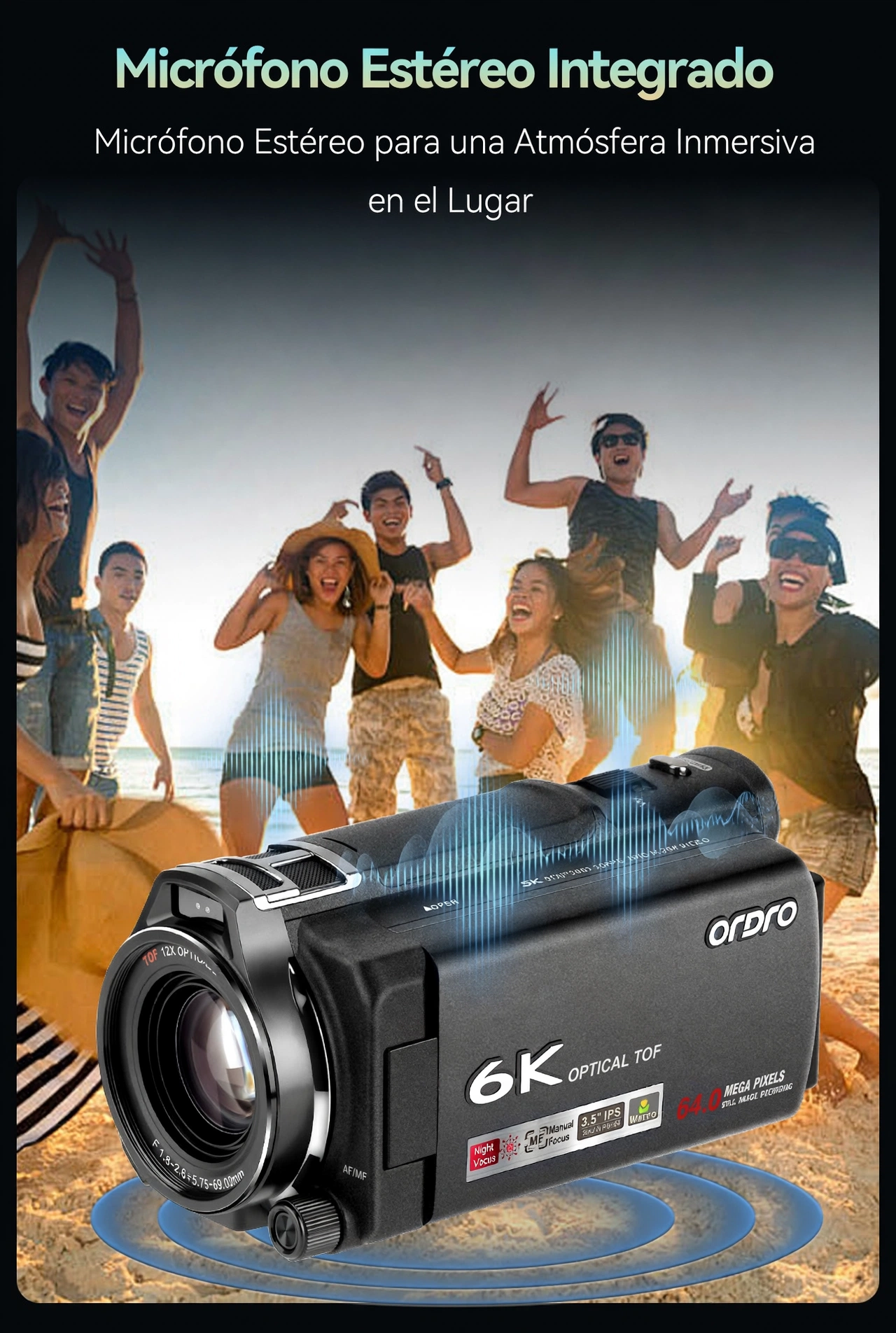 CAMARA DE VIDEO 6K CON ZOOM OPTICO 12X / 40X HÍBRIDA CON VISION INFRAROJO - Imagen 20