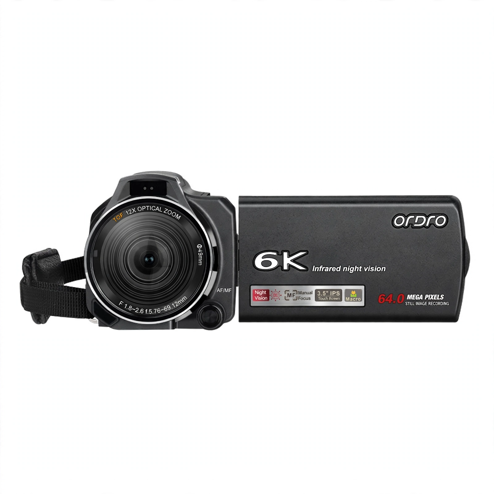CAMARA DE VIDEO 6K CON ZOOM OPTICO 12X / 40X HÍBRIDA CON VISION INFRAROJO - Imagen 4