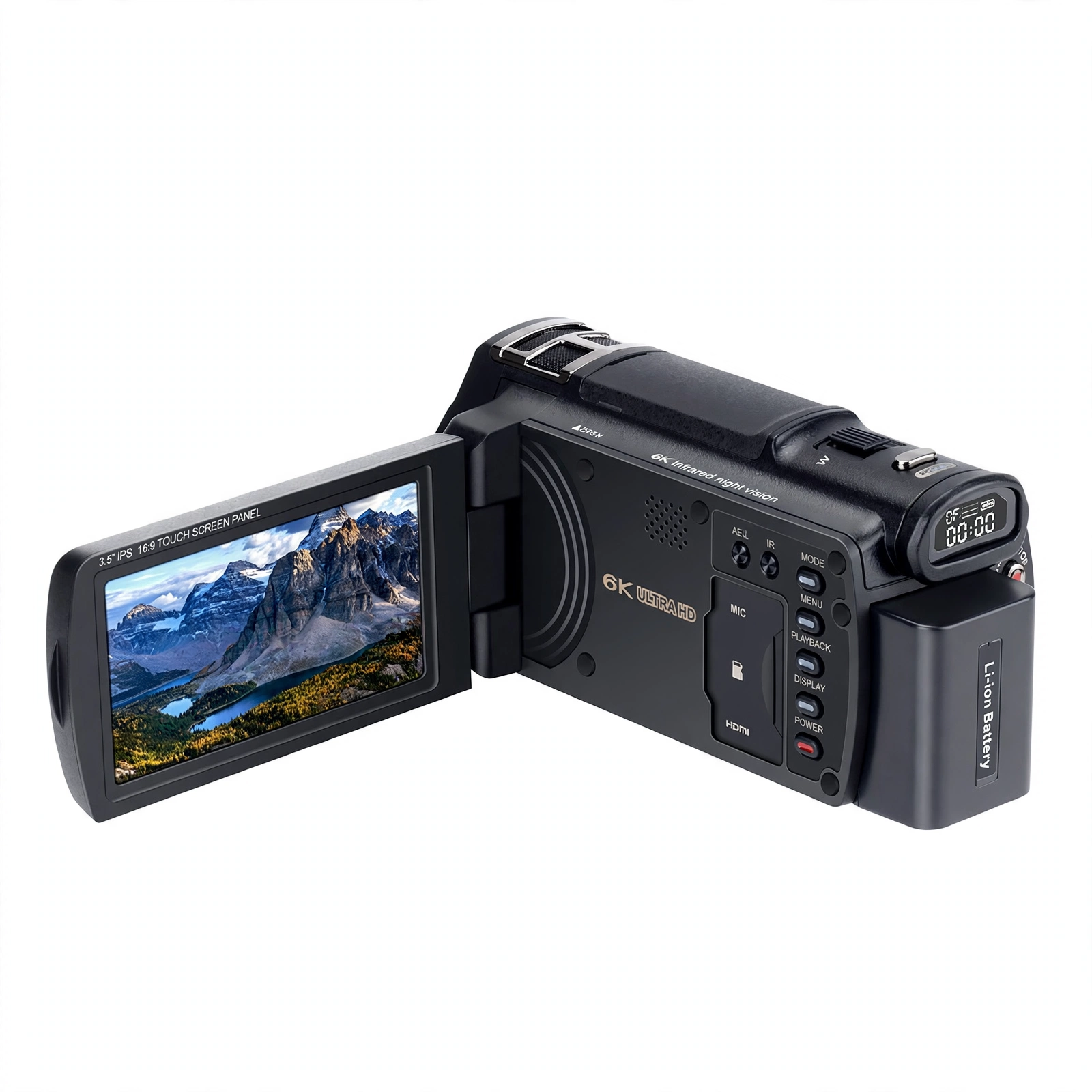 CAMARA DE VIDEO 6K CON ZOOM OPTICO 12X / 40X HÍBRIDA CON VISION INFRAROJO - Imagen 3