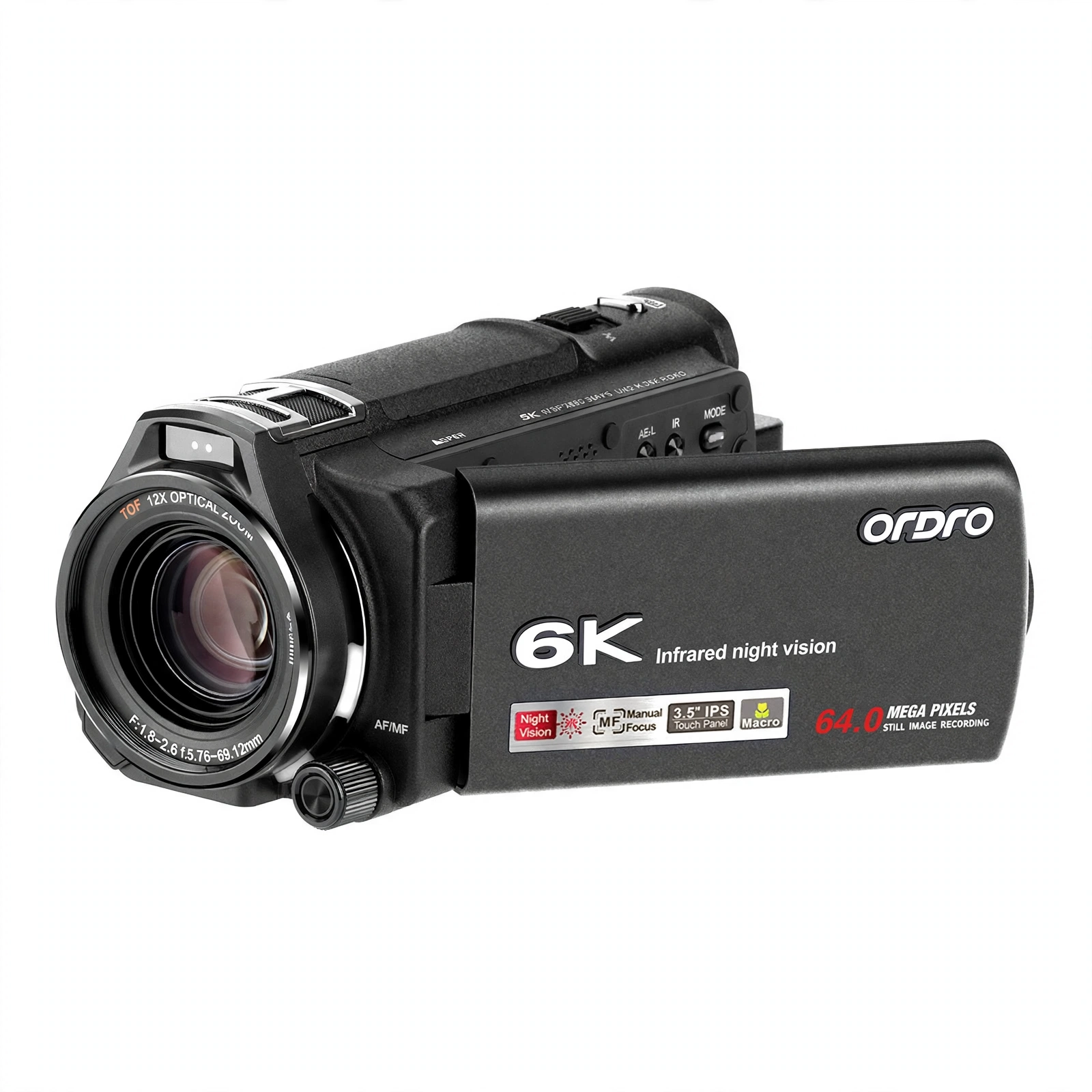 CAMARA DE VIDEO 6K CON ZOOM OPTICO 12X / 40X HÍBRIDA CON VISION INFRAROJO