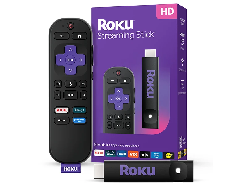 ADAPTADOR DE TV ROKU STICK PLUS 4K/HD/HDR10+