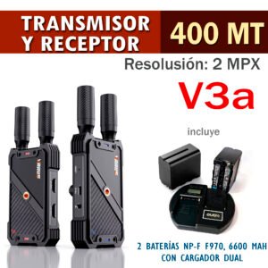 TRANSMISOR Y RECEPTOR HDMI INALÁMBRICO, 400Mt, 1080P -V3a