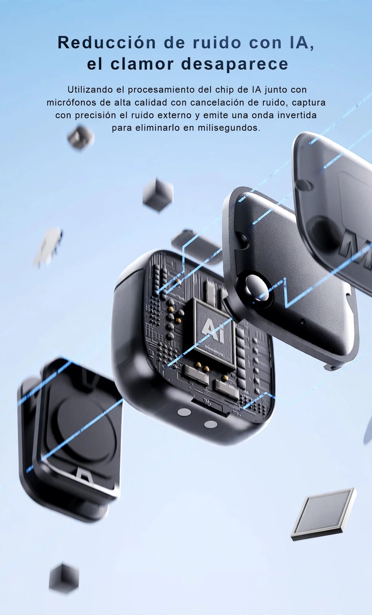 MICROFONO DE SOLAPA INALAMBRICO CON IA CON CARCASA INTERCAMBIABLE - Imagen 8