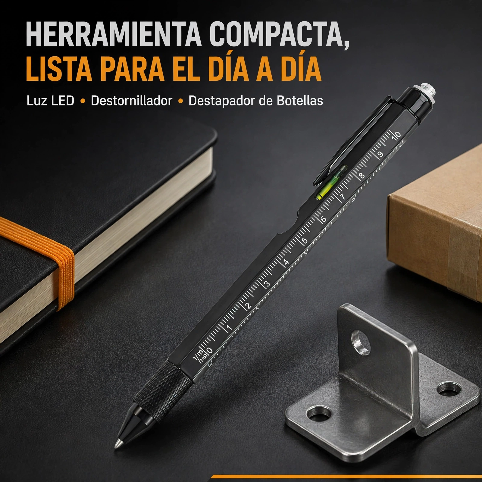 BOLIGRAFO MULTIHERRAMIENTA 8 EN 1, DE ALTA CALIDAD - Imagen 5