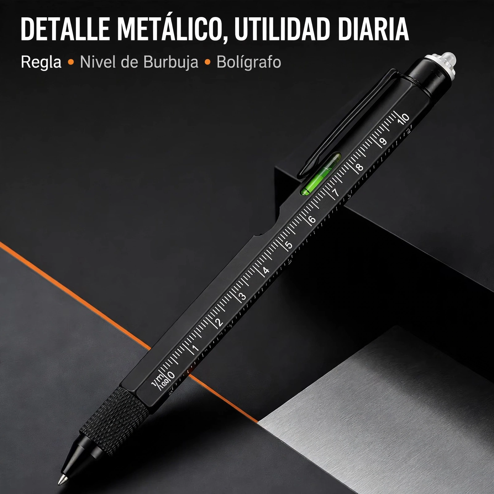 BOLIGRAFO MULTIHERRAMIENTA 8 EN 1, DE ALTA CALIDAD - Imagen 7
